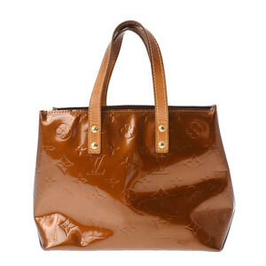 Louis Vuitton Vernis Reed Bron White Monogram Handbag